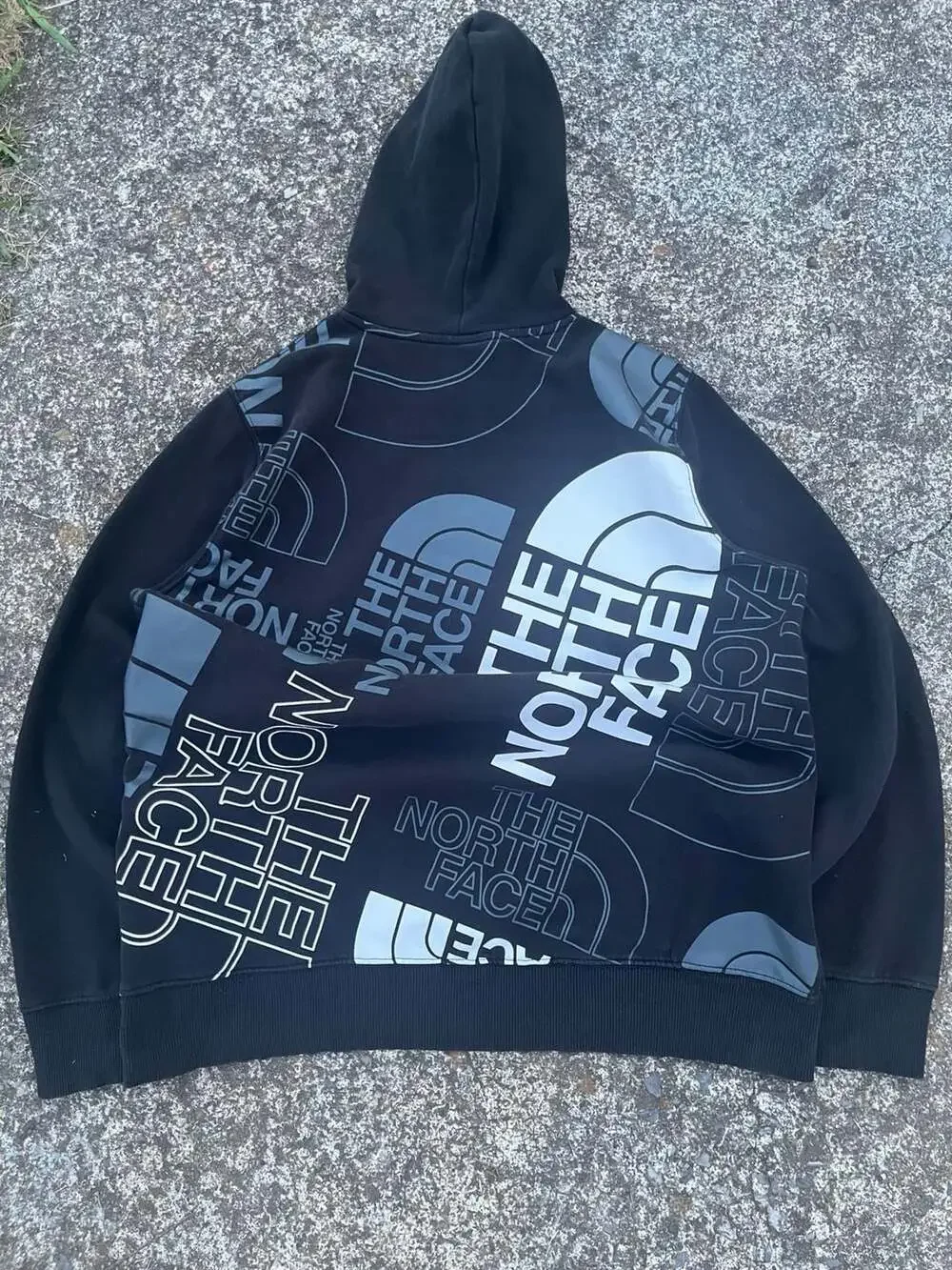 The North Face All-Over Print Logo Pullover Hoodie